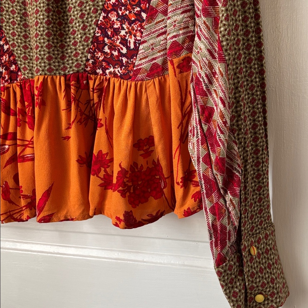 FREE PEOPLE ALOHA STATE OF MIND BABYDOLL TOP - Picture 6 of 11